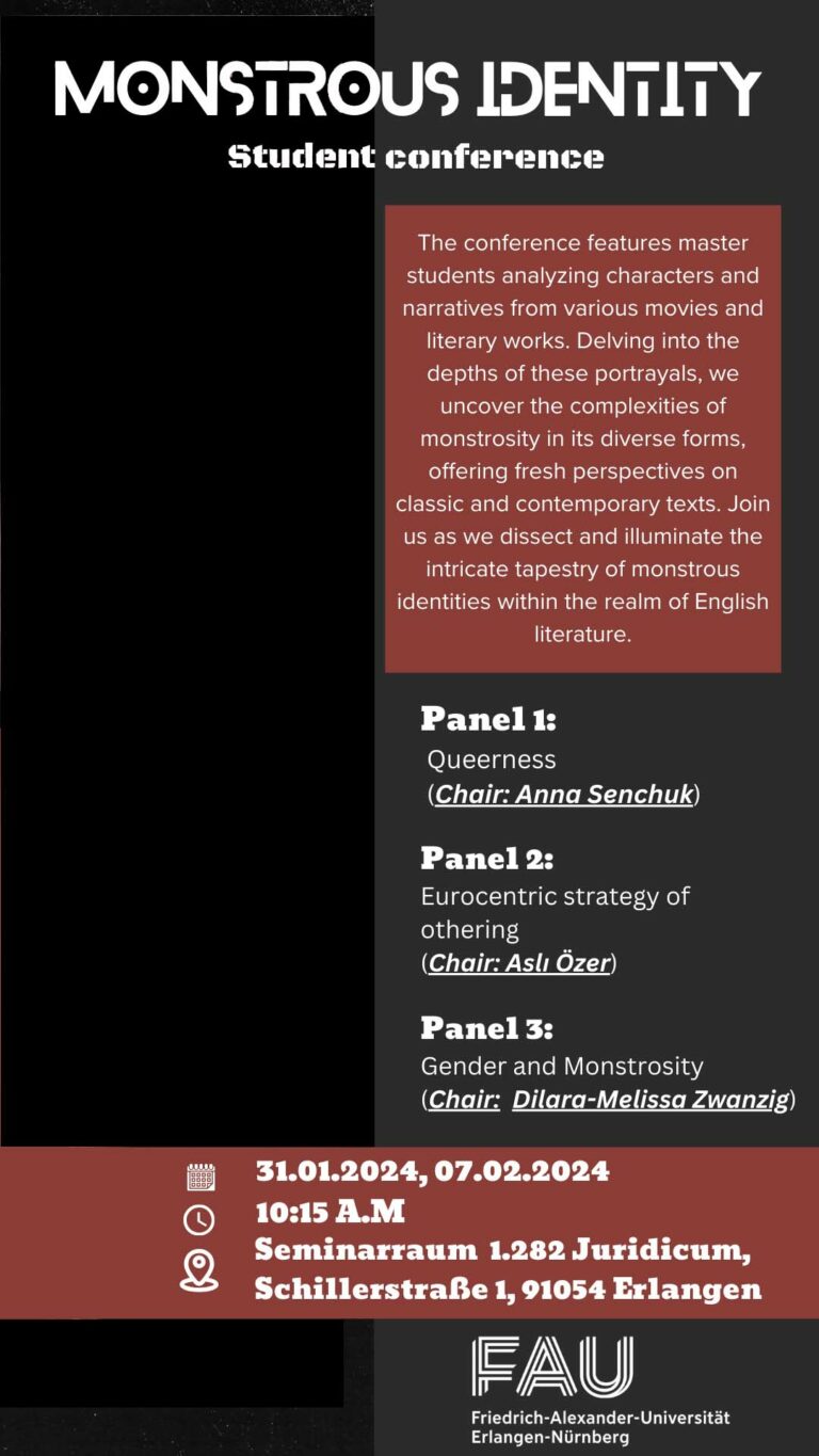 Student Conference: Monstrous Identity (31.01.2024 and 07.02.2024)
